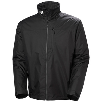 Kurtka polarowa z kapturem Helly Hansen CREW HOODED PILE JACKET BLACK
