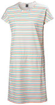 SUKIENKA  DAMSKA HELLY HANSEN W THALIA SUMMER DRESS 2.0 SNOW MULTISTRIPE (34346)