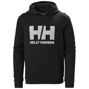 BLUZA DZIECIĘCA HELLY HANSEN LOGO HOODIE 41707 CZARNA