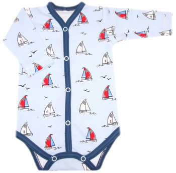 BODY NIEMOWLĘCE ROZPINANE PRZODEM MARIN NIEBIESKIE