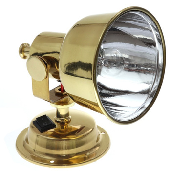 LAMPKA KINKIET OBROTOWA 12V, 15W, MOSIĄDZ