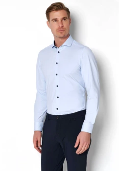 KOSZULA MĘSKA HATICO PURE FUNCTIONAL SLIM FIT  4056 BLUE