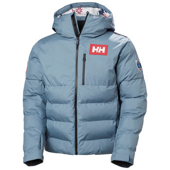 KURTKA MĘSKA HELLY HANSEN PUCHOWA KVITFJELL RACE PUFFY JACKET WASHED NAVY NSF REPLICA