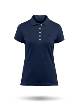 KOSZULKA DAMSKA ZHIK  POLO COTTON PREMIUM  POL-0150-W  GRANATOWA