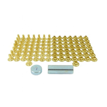 ZESTAW NITY DO TKANIN 10,5/10mm, MOSIĄDZ 50 szt. + ZABIJAK