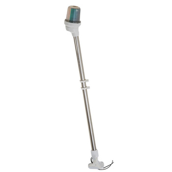 LAMPA NAWIGACYJNA NA MASZCIE 64 CM TRÓJSEKTOROWA - 12V OBUDOWA BIAŁA SKŁADANA