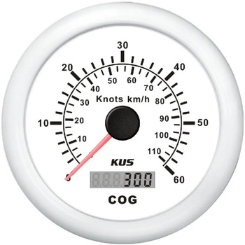 ZEGAR PRĘDKOŚCIOMIERZ GPS 0-60Kn Z ANTENĄ, 12/24V, D96MM