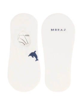 SKARPETKI DAMSKIE MORAJ  STOPKI 3 PAK DELFIN CDB550-235 BŁĘKIT