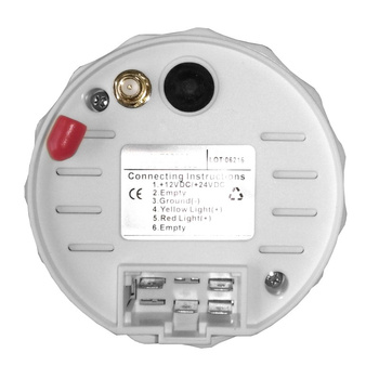 ZEGAR PRĘDKOŚCIOMIERZ GPS 0-60Kn Z ANTENĄ, 12/24V, D96MM, BIAŁY, BEZEL SS