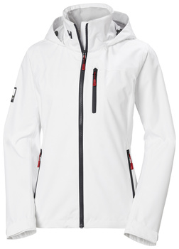 KURTKA HELLY HANSEN W CREW HOODED JACKET 2.0 WHITE (34448)