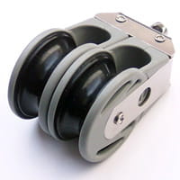 BLOK PODWÓJNY 40 MM Z KRĘTLIKIEM NA LINĘ 12 MM