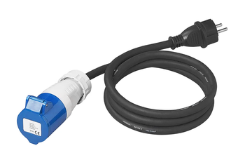 ADAPTER Z PRZEWODEM 150 CM  2,5 mm2 Z SCHUKO NA GNIAZDO CEE  230V