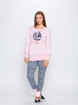 PIŻAMA DAMSKA BON VOYAGE RÓŻOWA