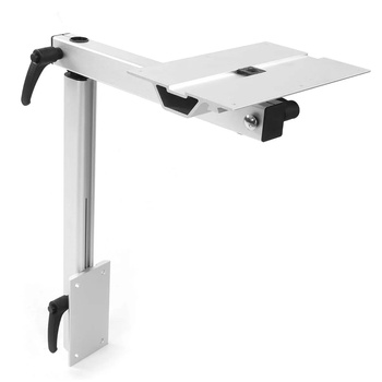 NOGA STOŁU OBROTOWA REGULOWANA ALUMINIOWA - RAMIĘ DO BLATU STOLIKA Z REGULACJĄ WYSOKOŚCI I OBROTU