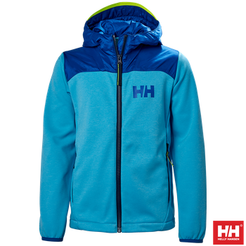 HELLY HANSEN BLUZA DZIECIĘCA (41618) JUNIORS HYBRID MIDLAYER  NIEBIESKI