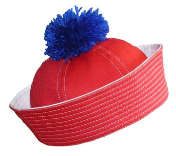 CZAPKA/KAPELUSZ FREGATKA - CZERWONA