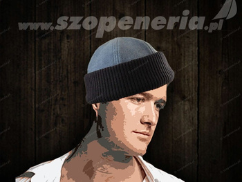 CZAPKA POLAROWA NIEBIESKA Z NAUSZNIKAMI NIEBIESKA