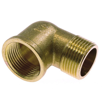 KOLANKO NYPLOWE 90 BRASS M/F 1/2"