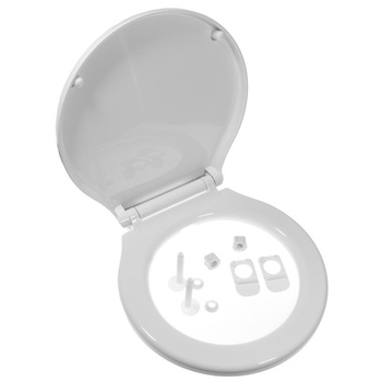 DESKA TOALETY PLASTIK, BIAŁA 350x338MM