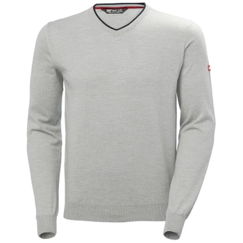 HELLY HANSEN SWETER MĘSKI (34178) MEN'S ARTIC MERINO SWEATER JASNY POPIEL