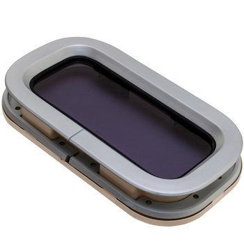 OKNO STANDARD ST0 - OTWIERANE - KREMOWA RAMKA - 176MMX323MM