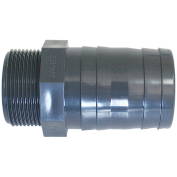 KRÓCIEC PCV GWINT ZEWNĘTRZNY 1 1/2'' NA WĄŻ 50MM