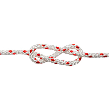 LINA POLYESTER BIAŁO CZERWONA 6MM (N)