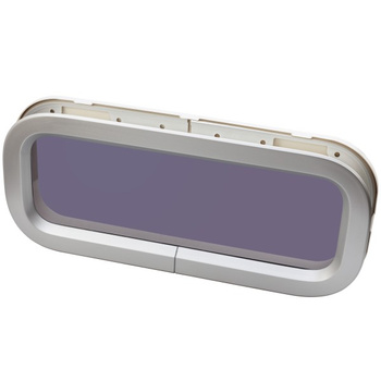 OKNO STANDARD ST3 - NIEOTWIERANE - BIAŁA RAMKA - 191MMX449MM