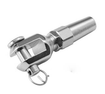 KOŃCÓWKA NORSEMANA NIERDZEWNA DO LINY 5 MM WIDEŁKI