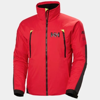 KURTKA MĘSKA HELLY HANSEN ÆGIR H2FLOW MIDLAYER JACKET 30382 ALERT RED