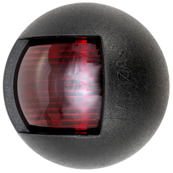 LAMPA NAWIGACYJNA BURTOWA CZERWONA DO 12m - 12V POWER OBUDOWA CZARNA
