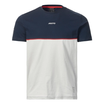 KOSZULKA MĘSKA  MUSTO T-SHIRT 64  82505 PLATYNOWY