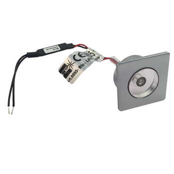 LAMPKA LED BLUE 10/30V 30x30mm CHB IP65