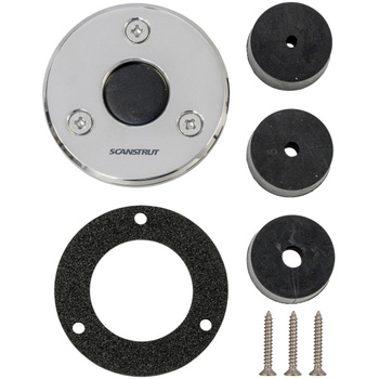 PRZEJŚCIE GRODZIOWE PŁASKIE WTYCZKA DO 21 MM, PRZEWÓD 4-9MM, STAL NIERDZEWNA