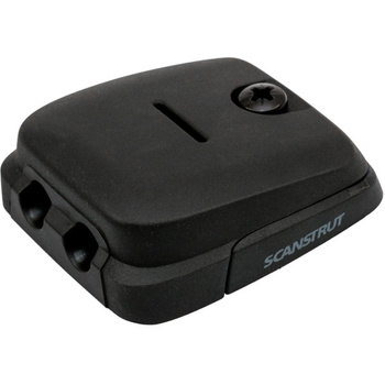 PRZEJŚCIE GRODZIOWE KABLA 2-6mm, PODWÓJNE POZIOME, PLASTIK - CZARNE