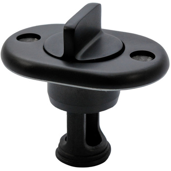 KOREK ODPŁYWOWY, STAL NIERDZEWNA A4, CZARNY