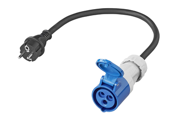 ADAPTER Z PRZEWODEM 40 CM Z SCHUKO NA GNIAZDO CEE  230V