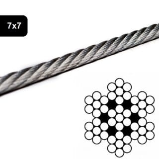 LINA STALOWA NIERDZEWNA KWASOODPORNA 6 MM  SPLOT 7X7