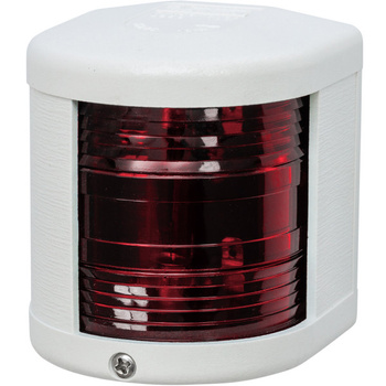 LAMPA NAWIGACYJNA S25 BURTOWA CZERWONA - 12V OBUDOWA BIAŁA (F)