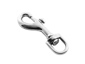 KARABIŃCZYK KRĘTNIKOWY BŁYSKAWICZNY NIERDZEWNY 75 MM