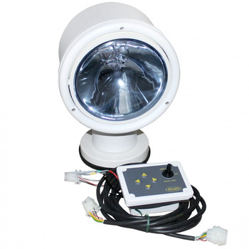 REFLEKTOR SZPERACZ HALOGENOWY - 12V - 100W - BIAŁY - ZDALNY - MOD05