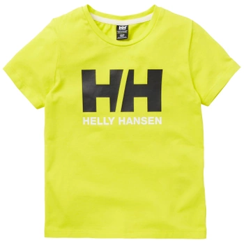 KOSZULKA DZIECIĘCA HELLY HANSEN LOGO T-SHIRT 40455 LIMONKOWY