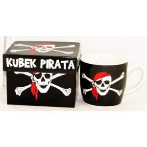 CERAMICZNY KUBEK PIRATA W OZDOBNYM PUDEŁKU