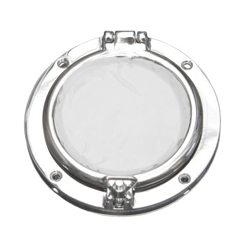 BULAJ - OKNO OKRĄGŁE - OTWIERANE - CHROM - 153MM/125MM