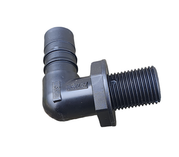 KRÓCIEC ZBIORNIKA KĄTOWY 1/2" NA WĄŻ 19 MM