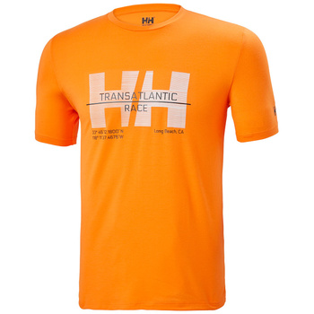 HELLY HANSEN KOSZULKA MĘSKA CIENKA (34053) HP RACING T-SHIRT POMARAŃCZOWA