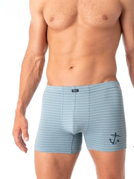 BOKSERKI MĘSKIE KEY KOTWICA MXH 251 SZARE