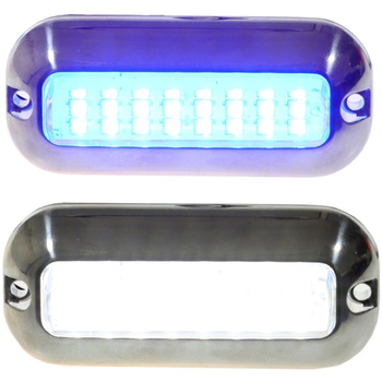 LAMPKA PODWODNA 24 LED 4,8W, 343 LM, 10-30V, IP68, 95,5 MM, KOLOR BIAŁY I NIEBIESKI