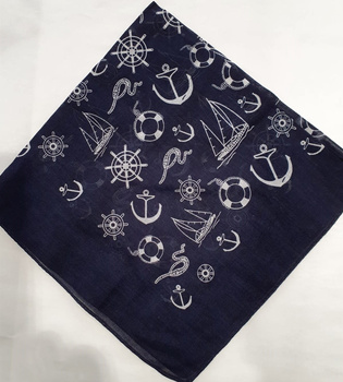 CHUSTA BANDANA MARINE GRANATOWA