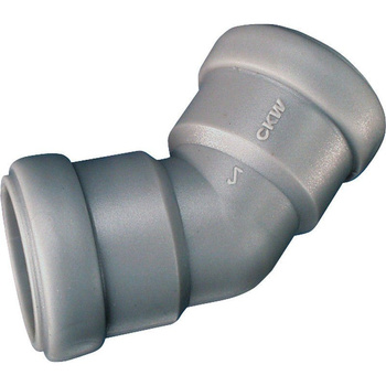 KOLANKO 45° STOPNI KANALIZACYJNE SPUSTU WODY SZAREJ 28 MM CKW